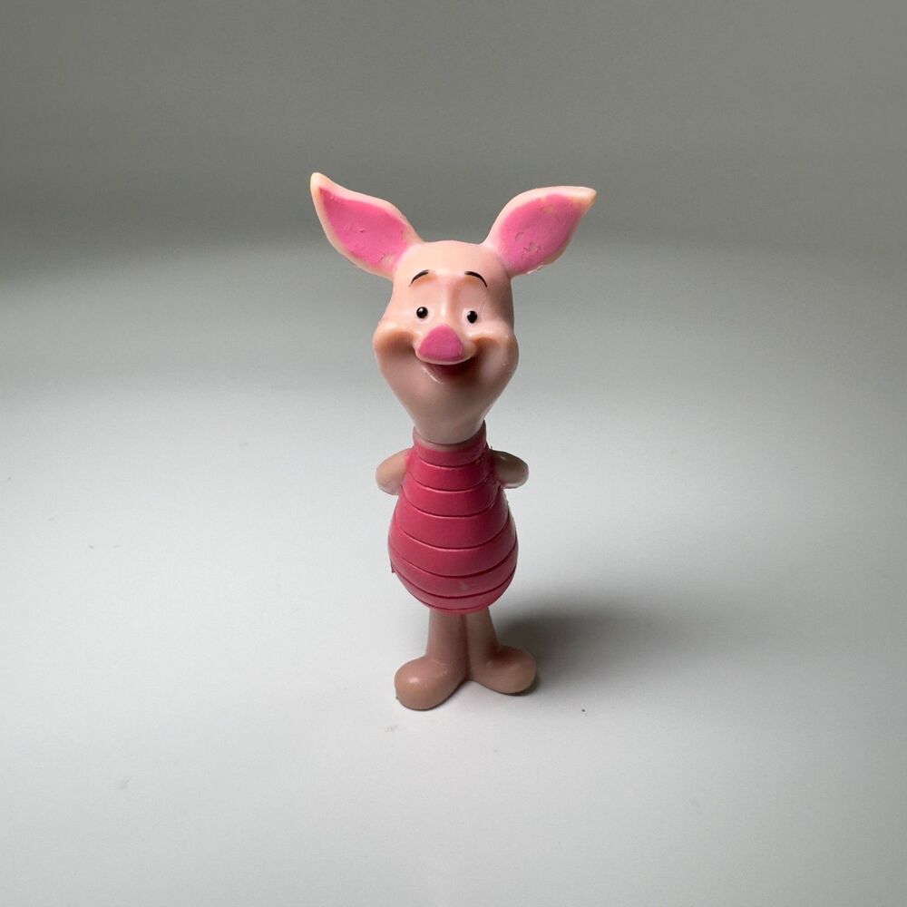 Disney Piglet PVC Standing Figure Cake Topper 2" Cute Kids Toy Collectible Pooh